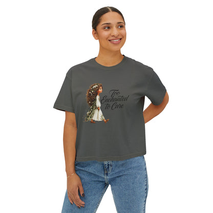 "Too Enchanted to Care" Boxy Tee
