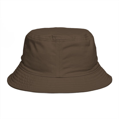 Bucket Hat - 'Too Beautiful to Care' Floral Girl Embroidered Sun Hat
