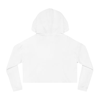 Cropped Hoodie - "Too Enchanted to Care" Boho Girl Graphic
