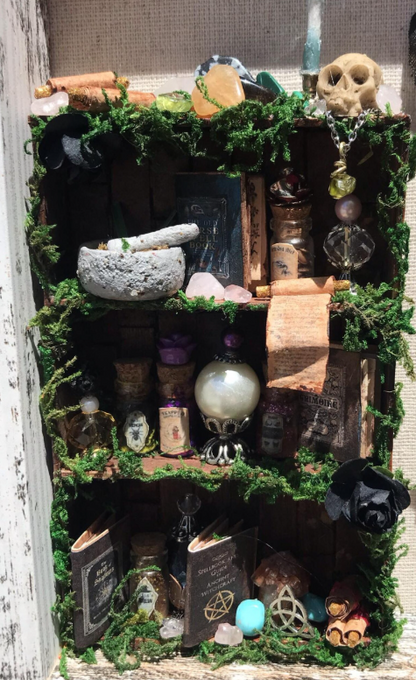 Mummified Dead Female Dark Fairy, Shadowbox, fairycore, oddities,goblincore, taxidermy