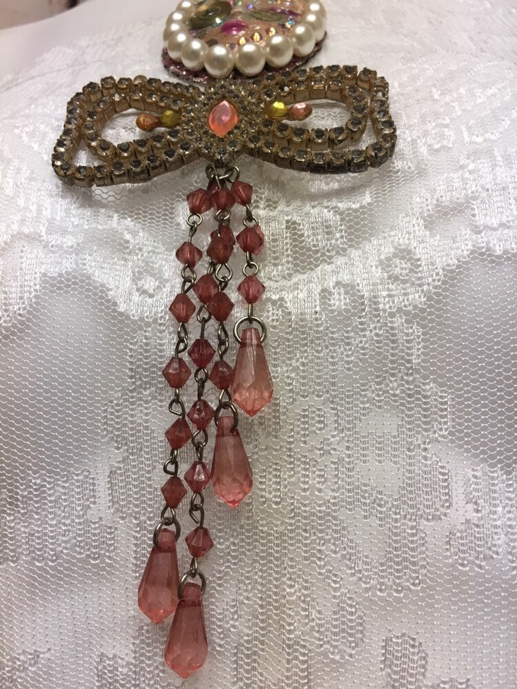 Spirit Doll Face Art Necklace