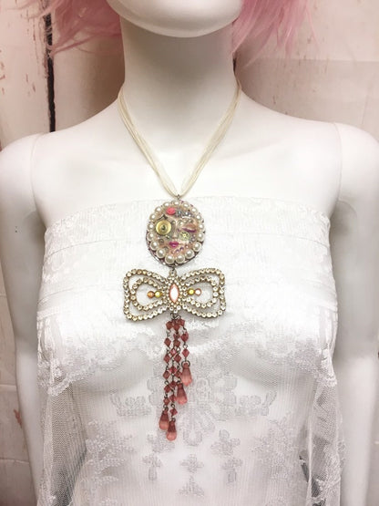 Spirit Doll Face Art Necklace