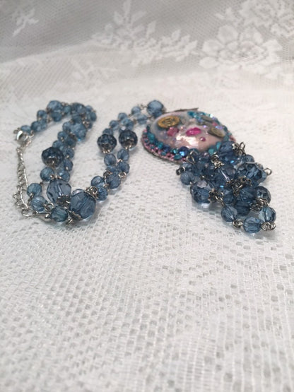 Spirit Art Doll Face Steampunk Necklace