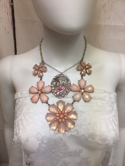 Spirit Doll Face Necklace, Art Doll,