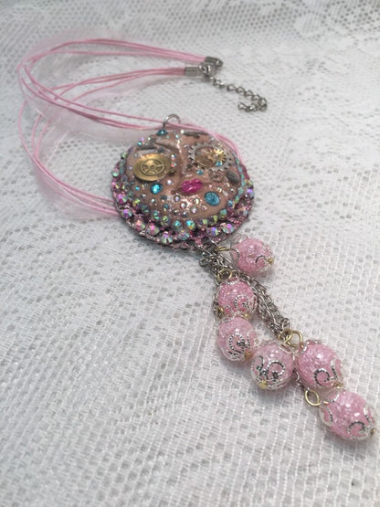Spirit Art Doll Face Necklace