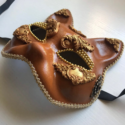 Handmade Masquerade Mask: Burning Man, Purim, or Party Mask