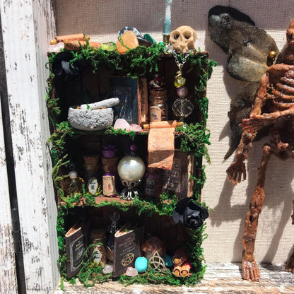 Mummified Dead Female Dark Fairy, Shadowbox, fairycore, oddities,goblincore, taxidermy, shadow Box