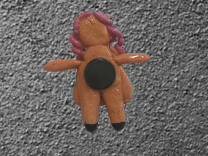 Heartless Creepling Darling Magnet – Handmade Porcelain Clay Art
