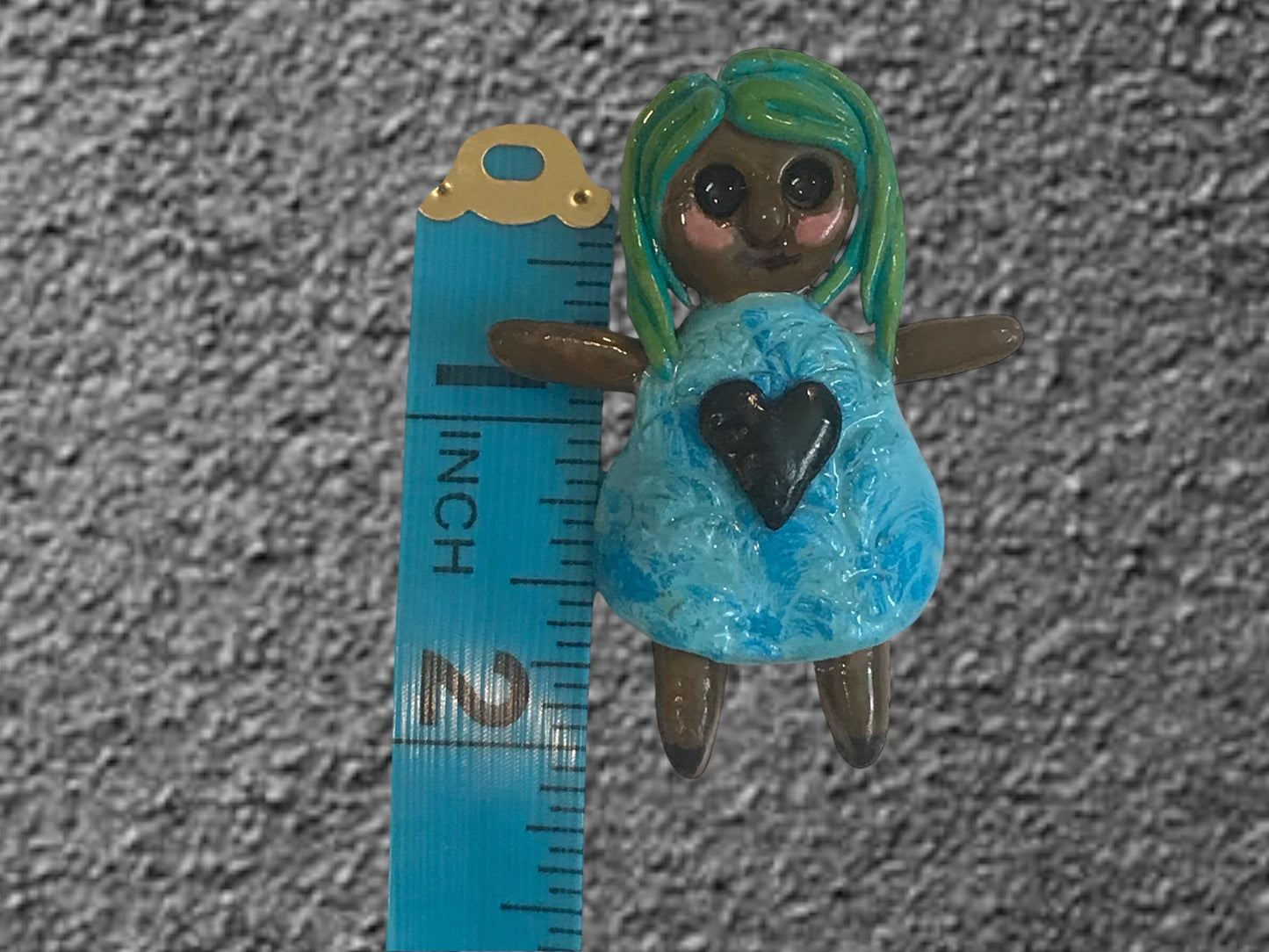 Heartless Creepling Darling Magnet – Handmade Porcelain Clay Art