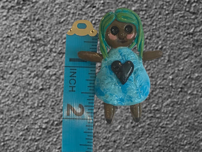 Heartless Creepling Darling Magnet – Handmade Porcelain Clay Art