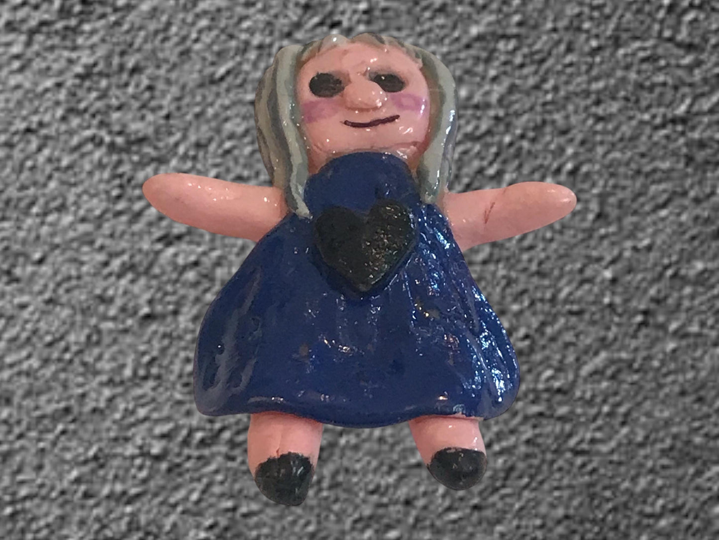 Heartless Creepling Darling Magnet – Handmade Porcelain Clay Art