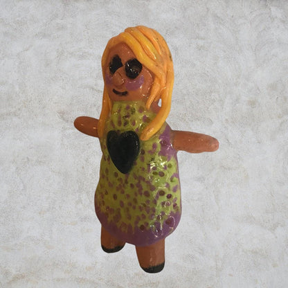 Heartless Creepling Darling Magnet – Handmade Porcelain Clay Art