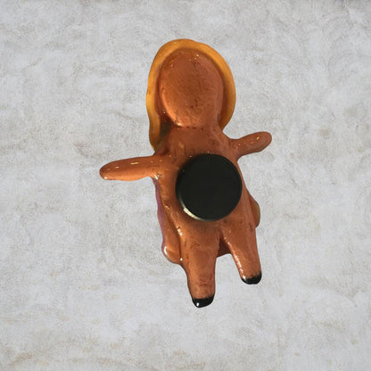 Heartless Creepling Darling Magnet – Handmade Porcelain Clay Art