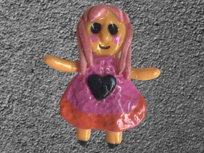 Heartless Creepling Darling Magnet – Handmade Porcelain Clay Art