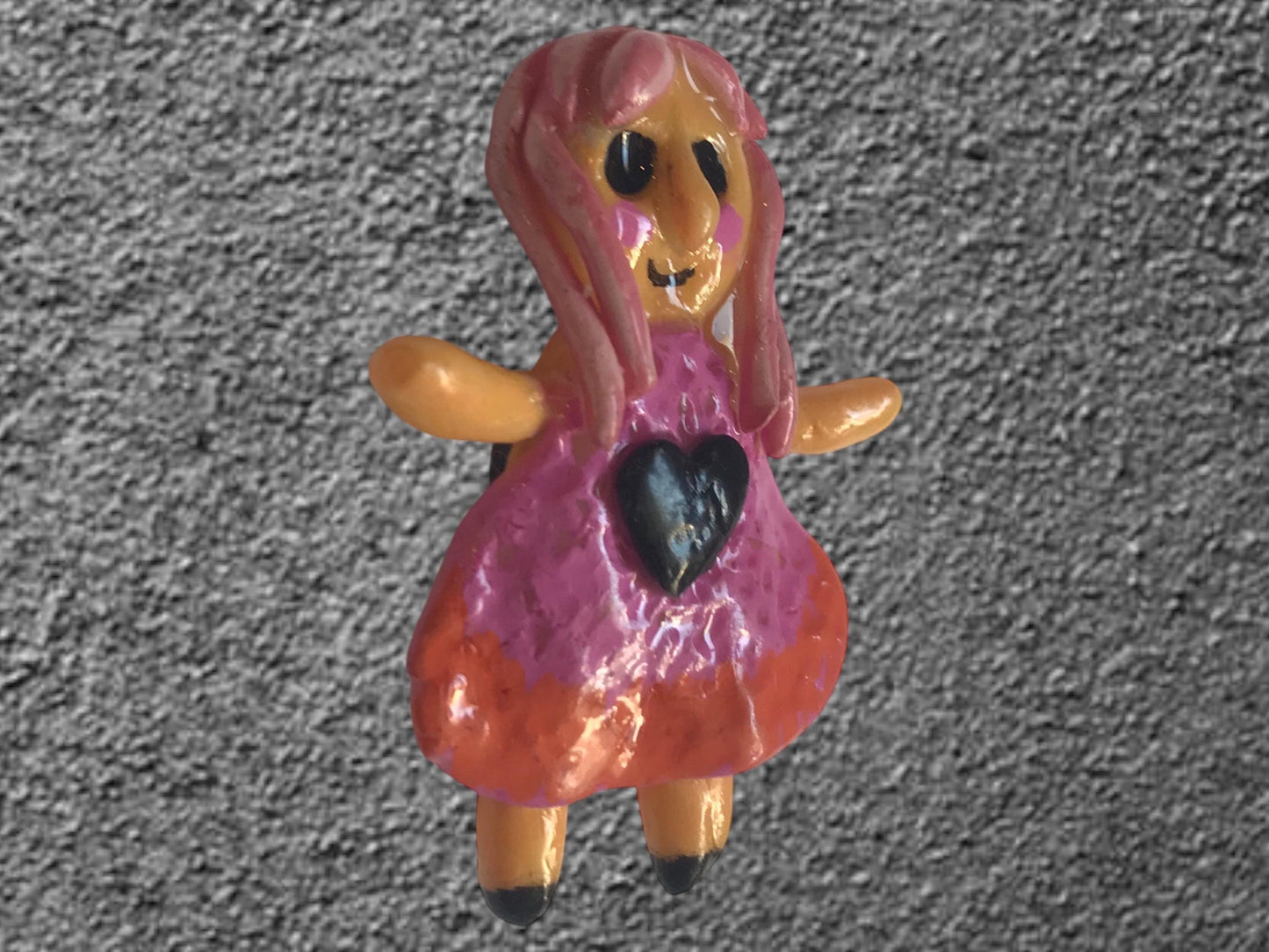 Heartless Creepling Darling Magnet – Handmade Porcelain Clay Art