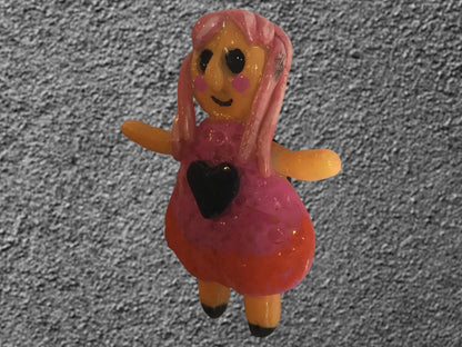 Heartless Creepling Darling Magnet – Handmade Porcelain Clay Art
