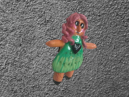Heartless Creepling Darling Magnet – Handmade Porcelain Clay Art