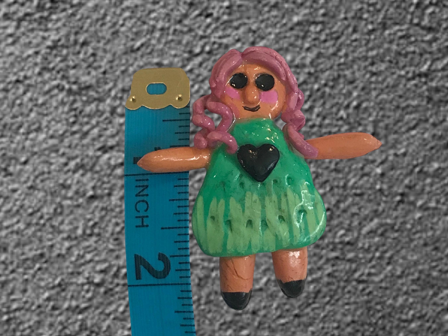 Heartless Creepling Darling Magnet – Handmade Porcelain Clay Art