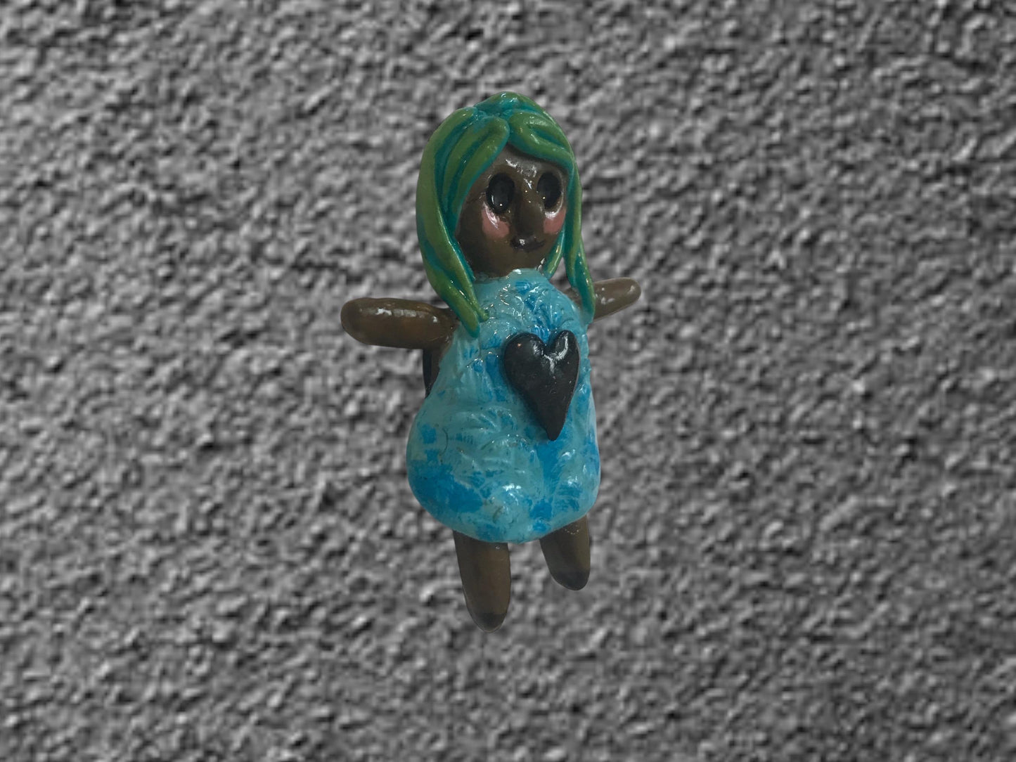 Heartless Creepling Darling Magnet – Handmade Porcelain Clay Art