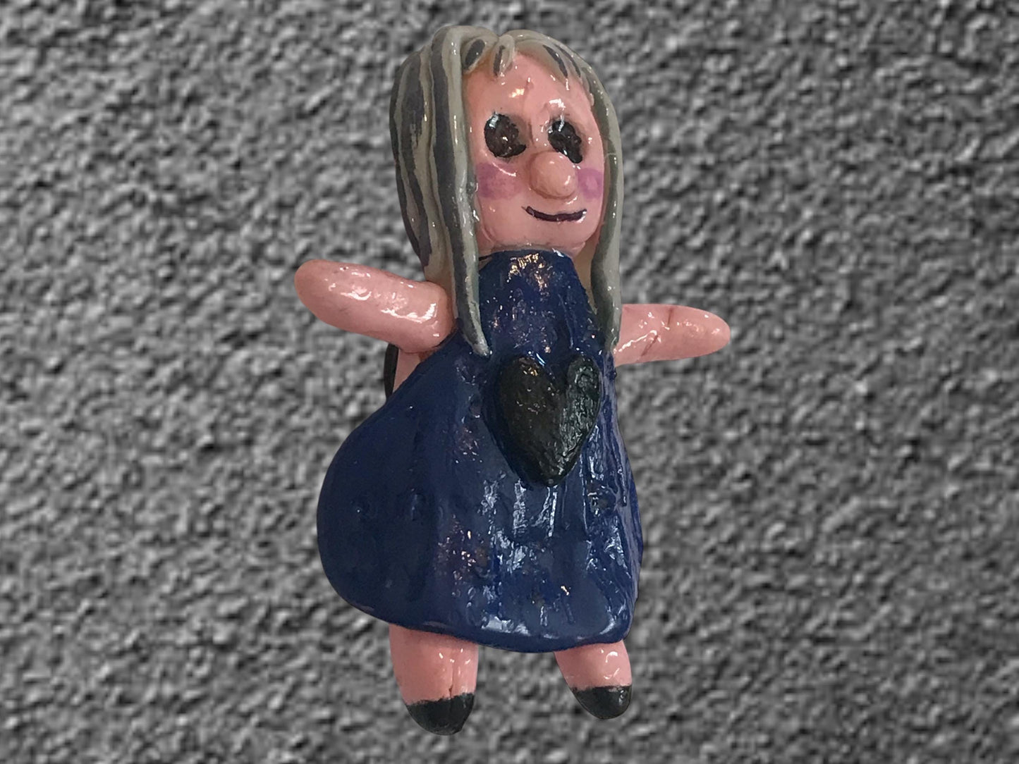 Heartless Creepling Darling Magnet – Handmade Porcelain Clay Art