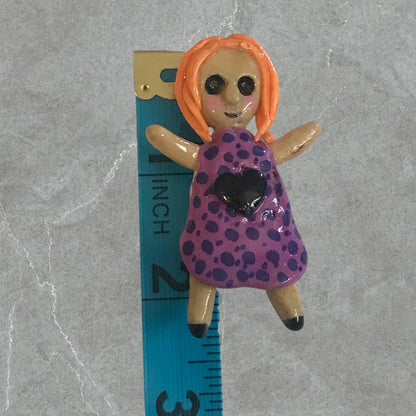 Heartless Creepling Darling Magnet – Handmade Porcelain Clay Art