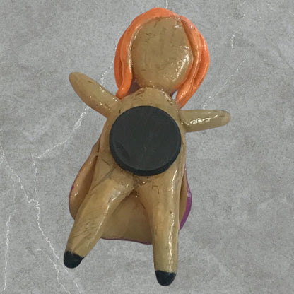 Heartless Creepling Darling Magnet – Handmade Porcelain Clay Art