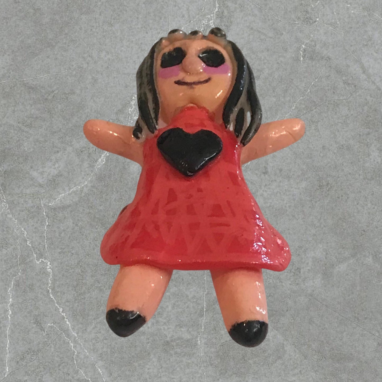 Heartless Creepling Darling Magnet – Handmade Porcelain Clay Art