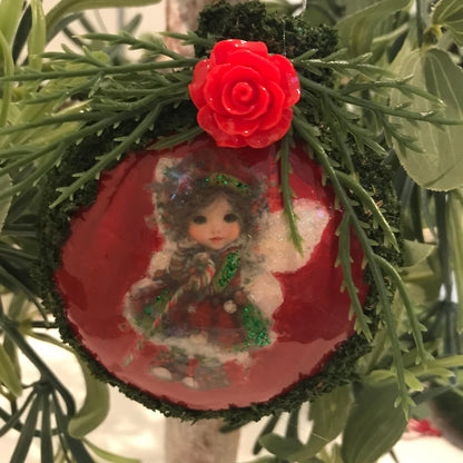 Moss Fairy Christmas Bauble Ornament Set of 6