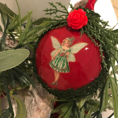 Moss Fairy Christmas Bauble Ornament Set of 6