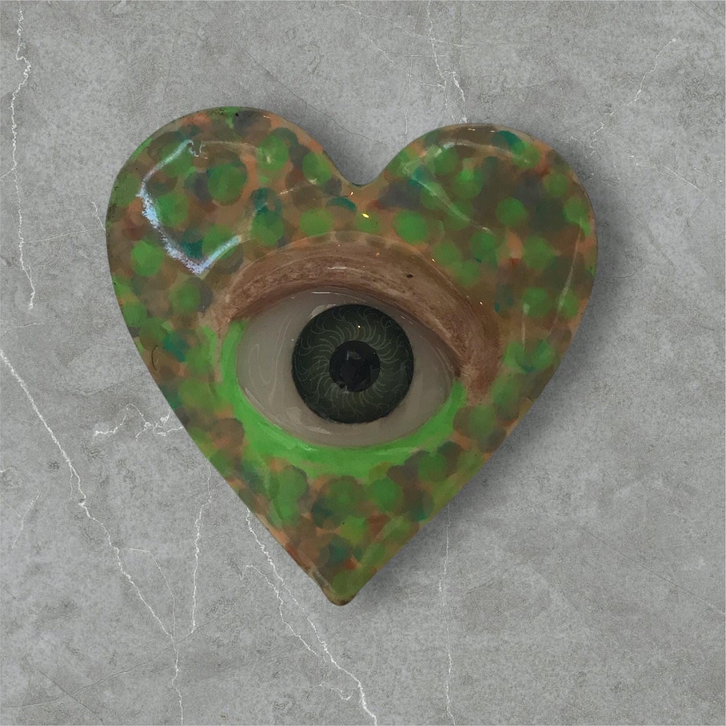 Handmade Creepling Heart Magnet: Quirky One-Eyed Sculpture, Collectible Gift  Monster