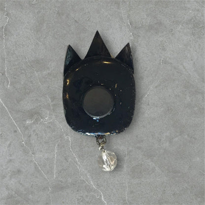 Handpainted Monster Fridge Magnet: Crowned Creepling Fae Goblin