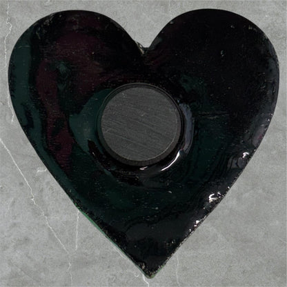 Handmade Creepling Heart Magnet: Quirky One-Eyed Sculpture, Collectible Gift  Monster
