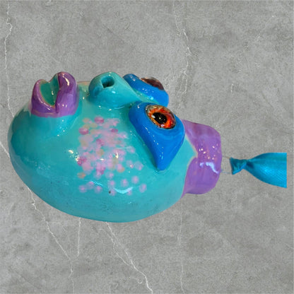 Whimsical Quirky Face Ornament Handmade Clay