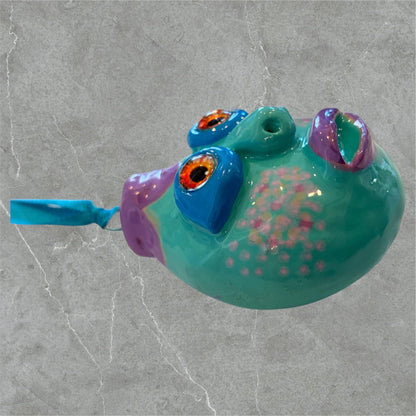 Whimsical Quirky Face Ornament Handmade Clay