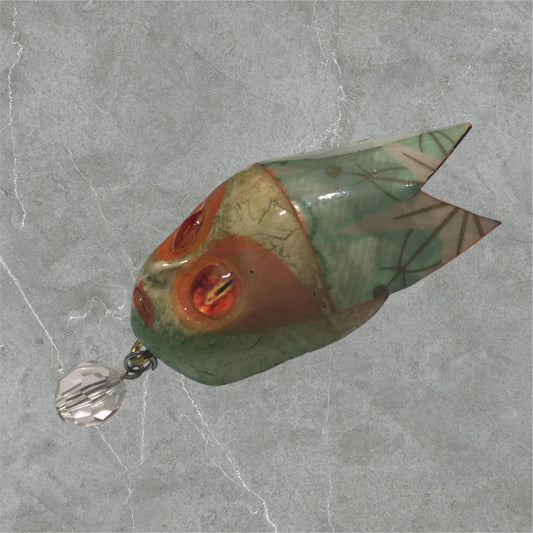 Handpainted Monster Fridge Magnet: Crowned Creepling Fae Goblin