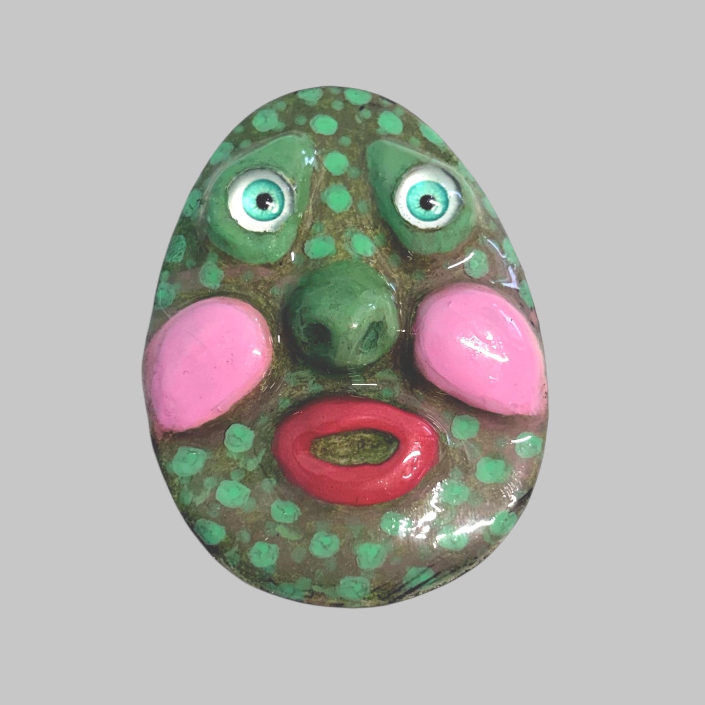Handmade Creepling Rotten Eggie: Quirky One-Eyed Sculpture, Collectible Gift  Monster