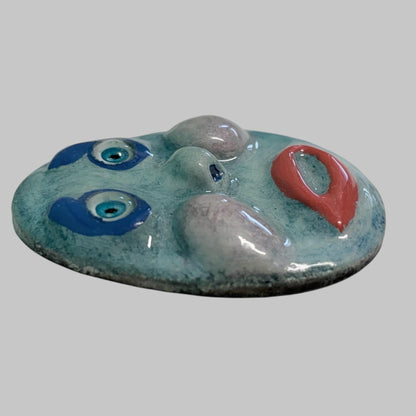 Handmade Creepling Rotten Eggie: Quirky One-Eyed Sculpture, Collectible Gift  Monster