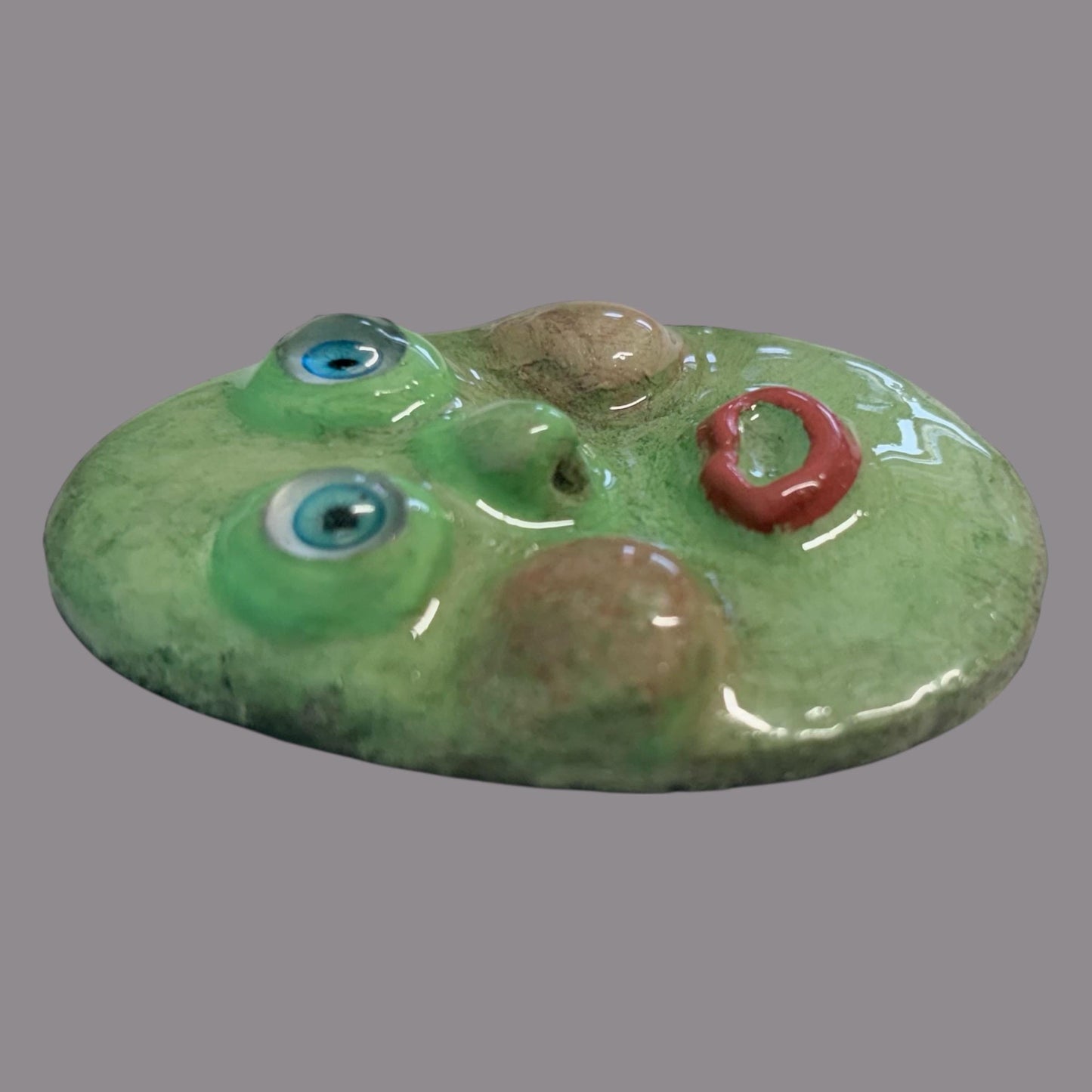 Handmade Creepling Rotten Eggie: Quirky One-Eyed Sculpture, Collectible Gift  Monster