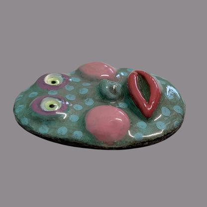 Handmade Creepling Rotten Eggie: Quirky One-Eyed Sculpture, Collectible Gift  Monster