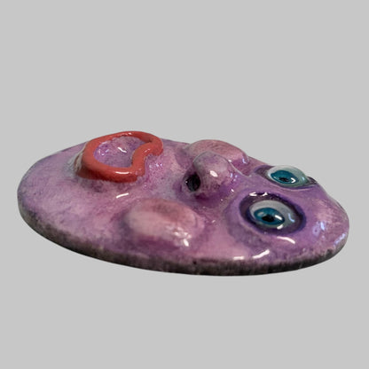 Handmade Creepling Rotten Eggie: Quirky One-Eyed Sculpture, Collectible Gift  Monster