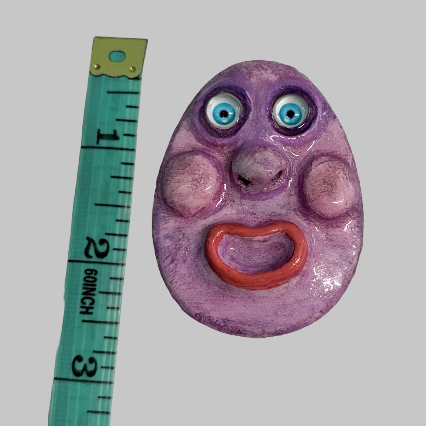 Handmade Creepling Rotten Eggie: Quirky One-Eyed Sculpture, Collectible Gift  Monster