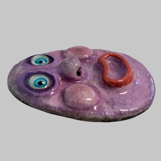 Handmade Creepling Rotten Eggie: Quirky One-Eyed Sculpture, Collectible Gift  Monster