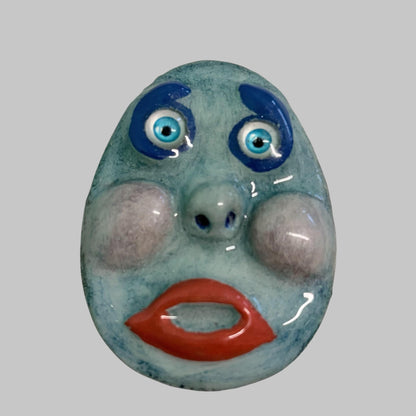 Handmade Creepling Rotten Eggie: Quirky One-Eyed Sculpture, Collectible Gift  Monster