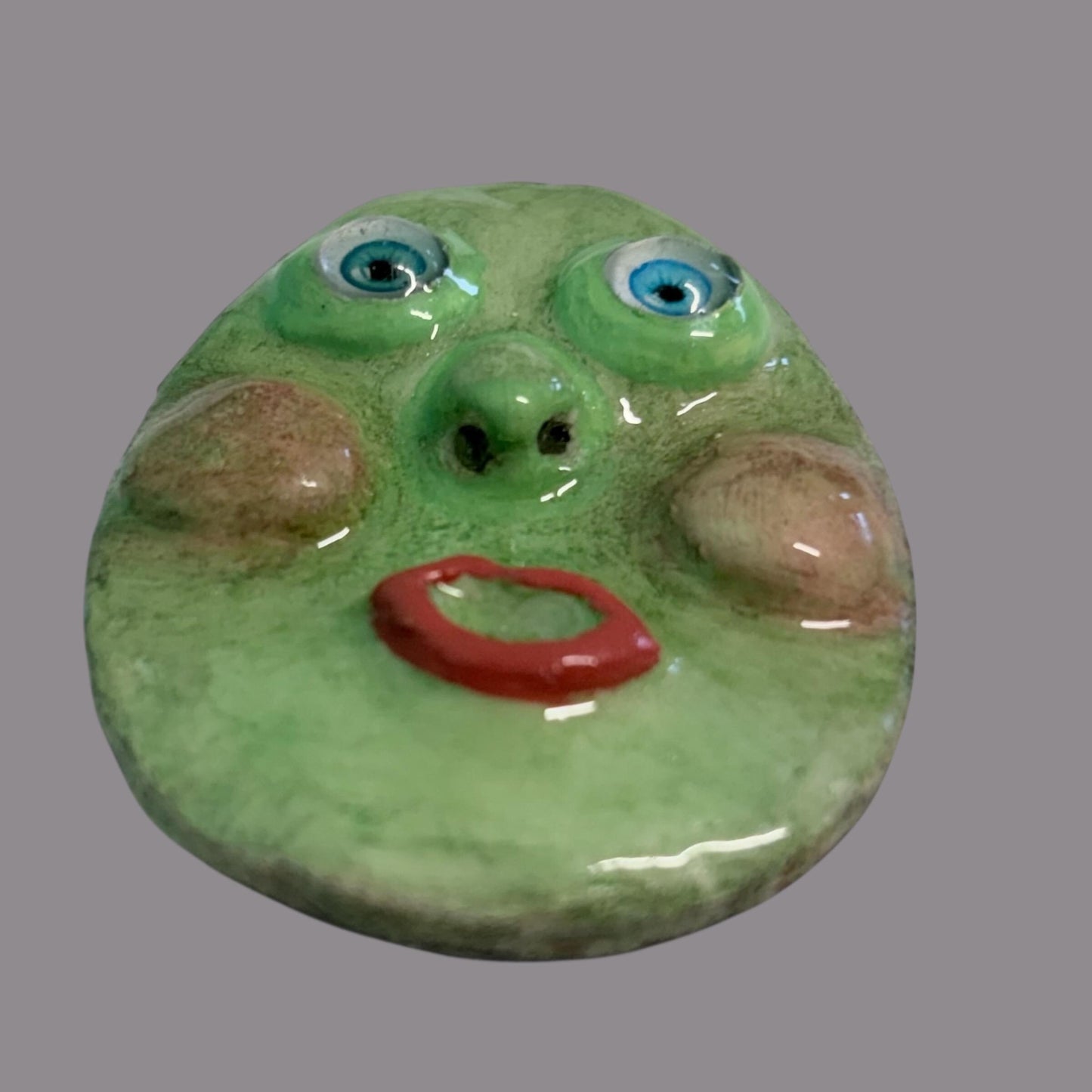 Handmade Creepling Rotten Eggie: Quirky One-Eyed Sculpture, Collectible Gift  Monster