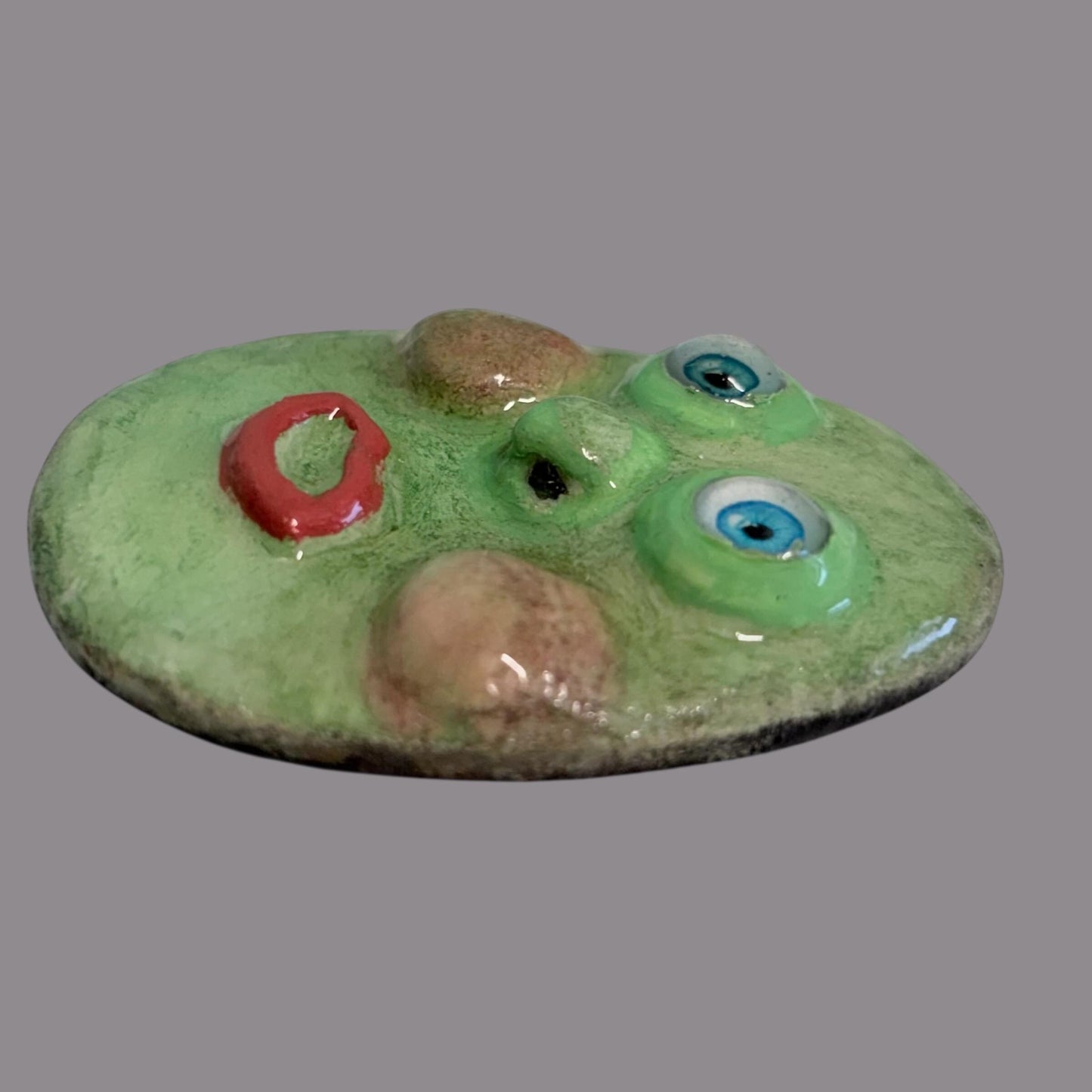 Handmade Creepling Rotten Eggie: Quirky One-Eyed Sculpture, Collectible Gift  Monster