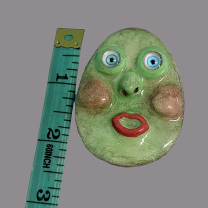 Handmade Creepling Rotten Eggie: Quirky One-Eyed Sculpture, Collectible Gift  Monster