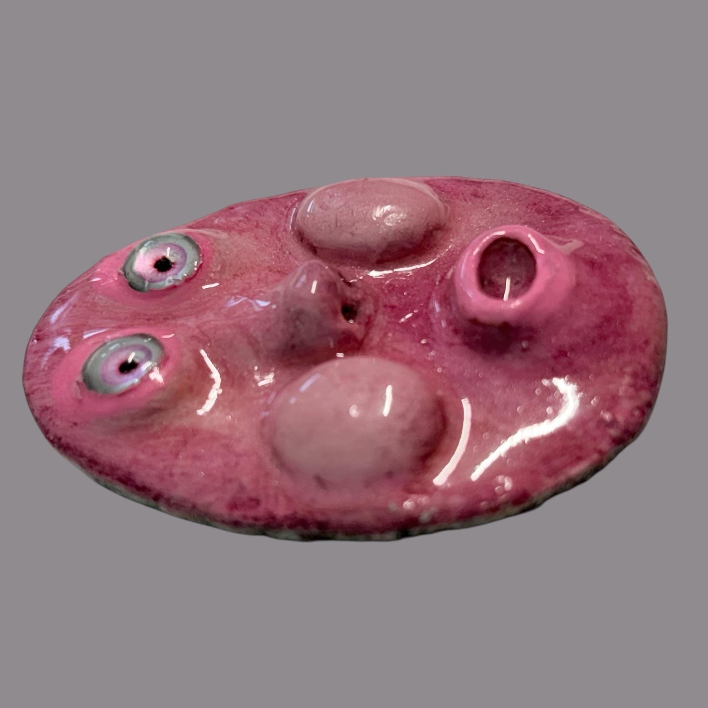 Handmade Creepling Rotten Eggie: Quirky One-Eyed Sculpture, Collectible Gift  Monster