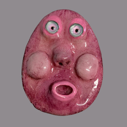 Handmade Creepling Rotten Eggie: Quirky One-Eyed Sculpture, Collectible Gift  Monster