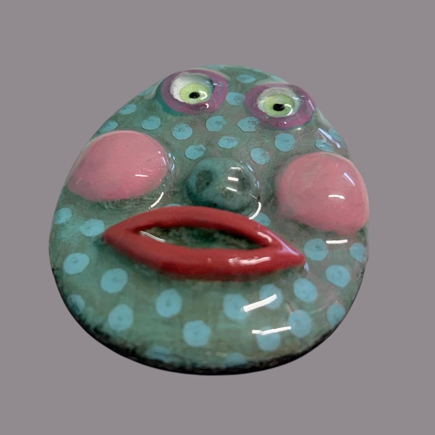 Handmade Creepling Rotten Eggie: Quirky One-Eyed Sculpture, Collectible Gift  Monster