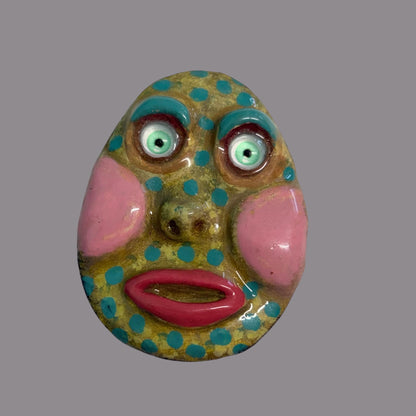 Handmade Creepling Rotten Eggie: Quirky One-Eyed Sculpture, Collectible Gift  Monster